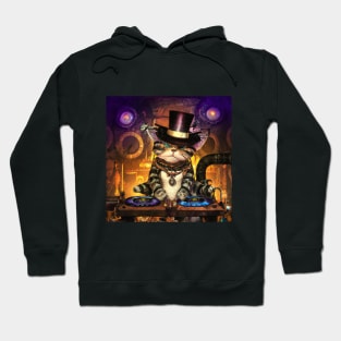 Steampunk DJ Cat #1 Hoodie